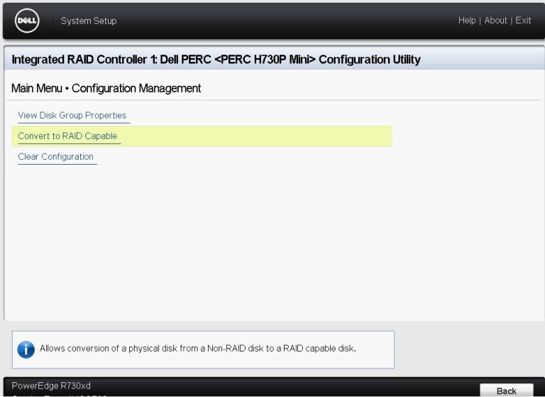 Configuring the Dell PERC H730 Controller for Passthrough and RAID MrVSAN